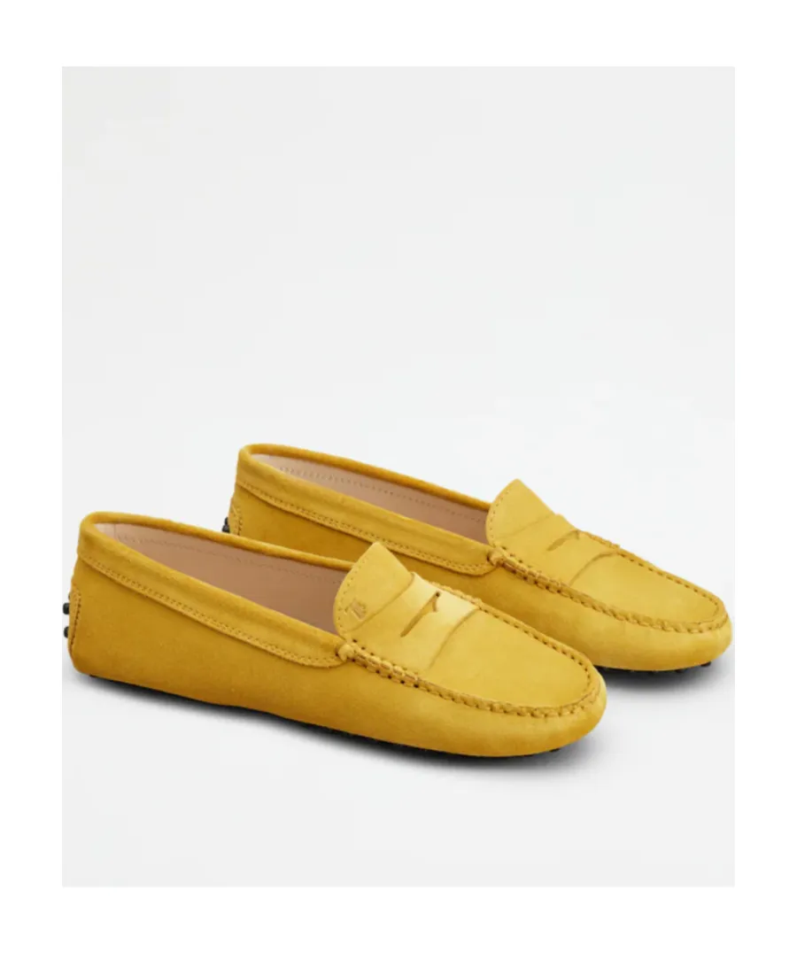 Penny-Slot Suede Loafers