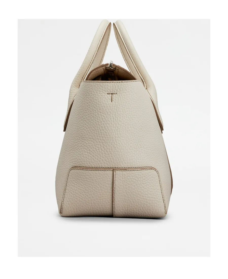 Logo Debossed Top Handle Bag