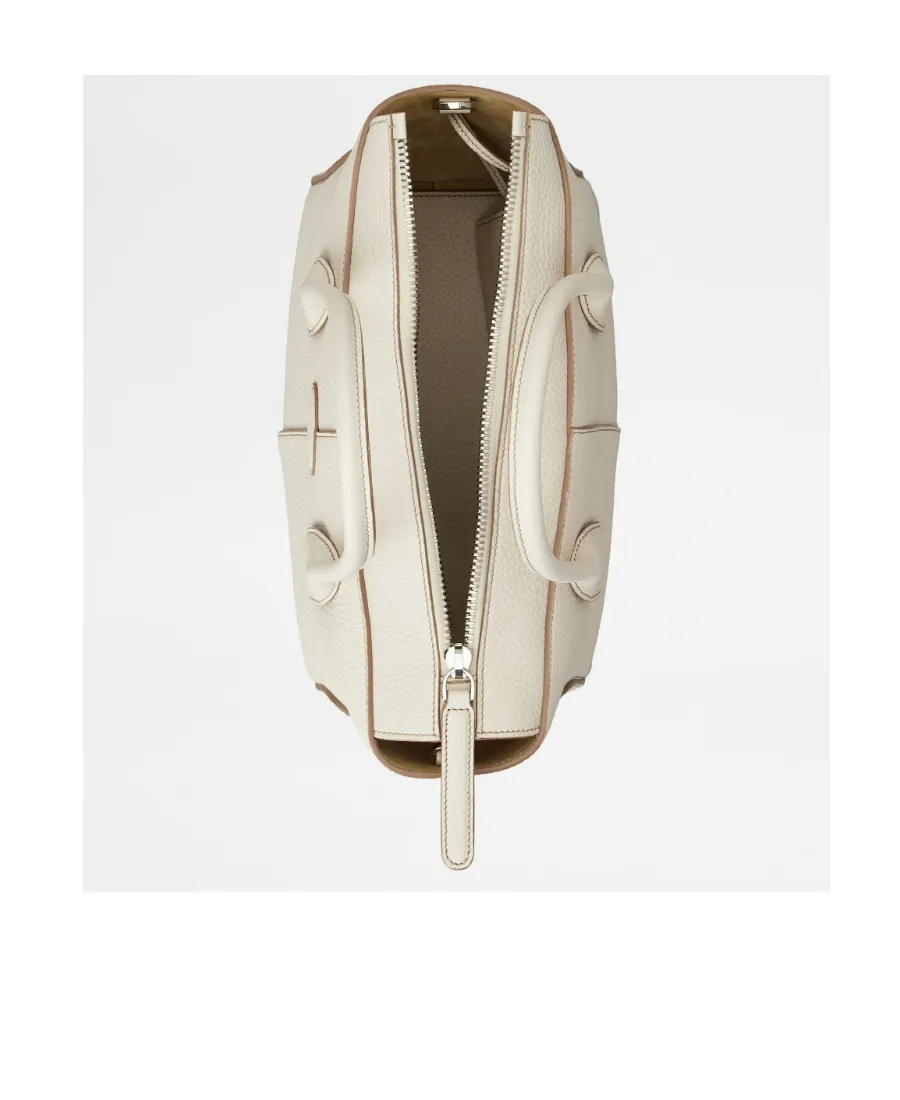 Logo Debossed Top Handle Bag