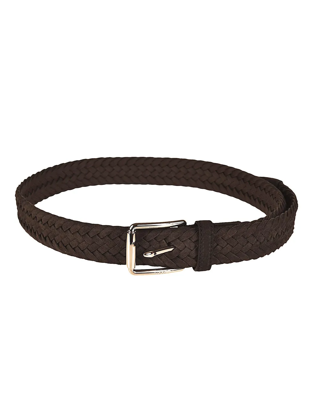 Logo Engraved Detailed Woven Belt