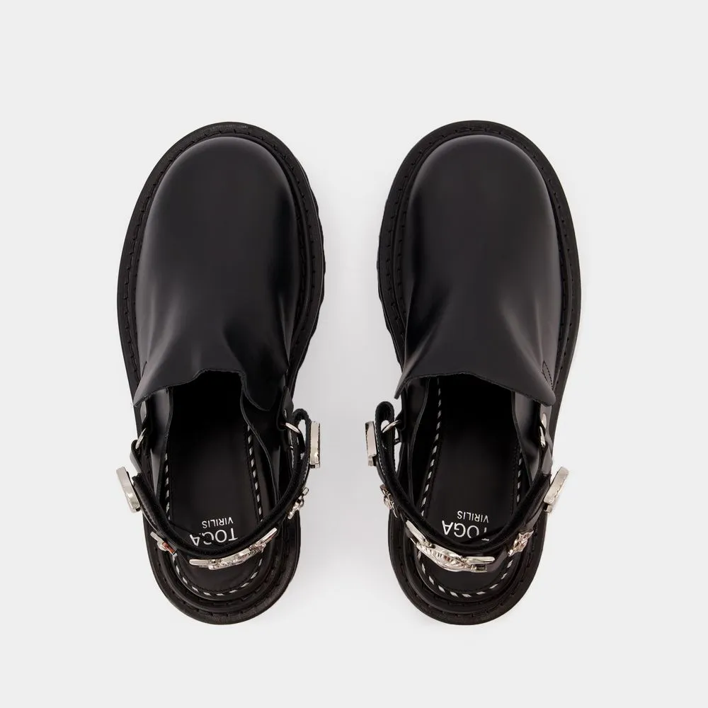 Round-Toe Chunky Loafers