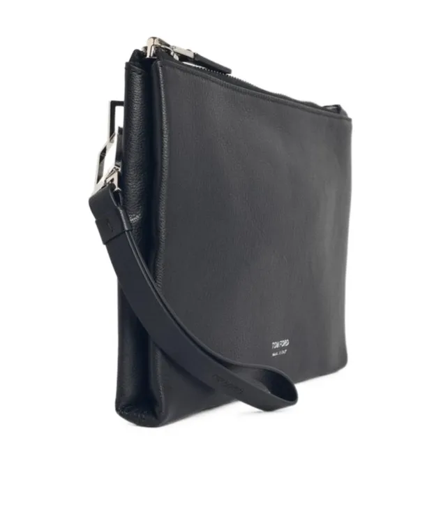 Strap-Detail Clutch Bag