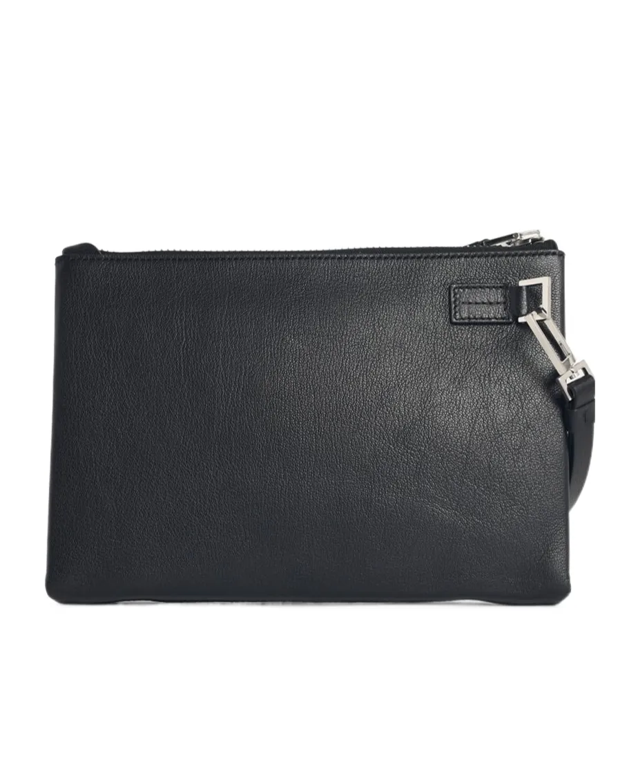 Strap-Detail Clutch Bag