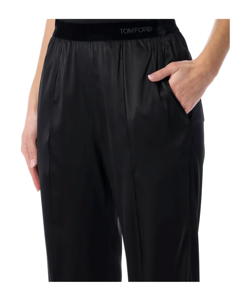 Elasticated Waistband Pleated Pants
