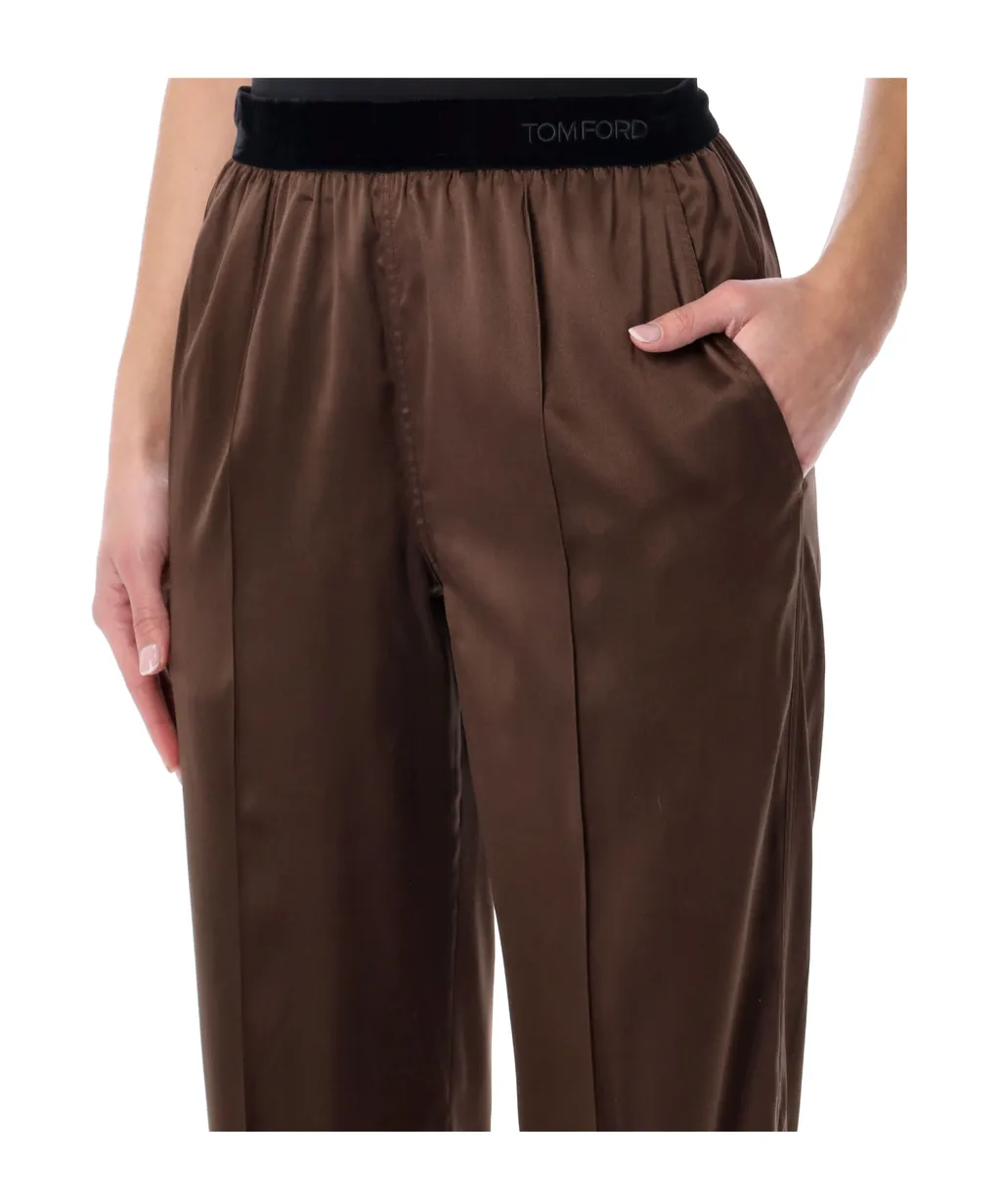 Elasticated Waistband Pleated Pants