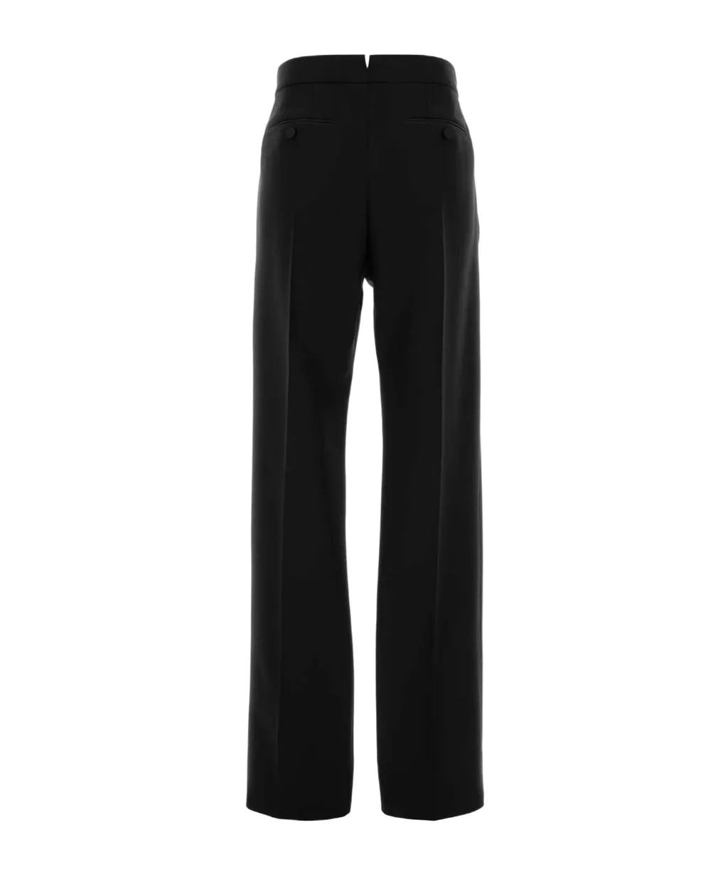 Pressed-Creased Straight Leg Trousers