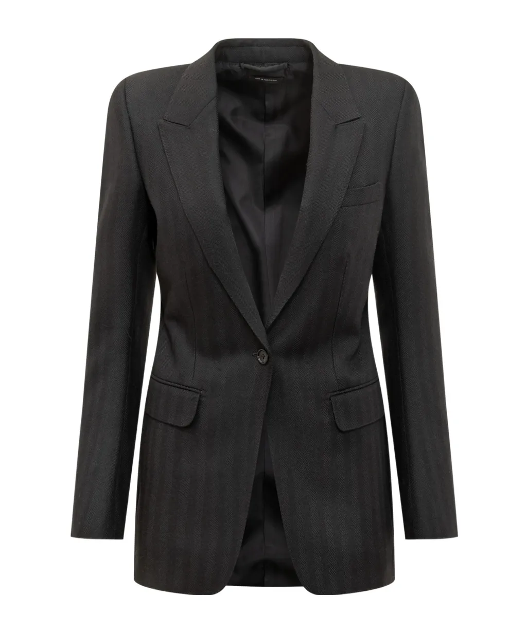 Striped Tailored Jacket