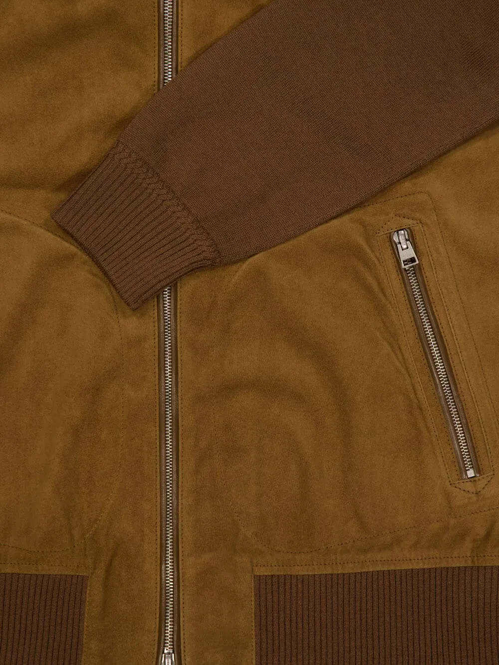 Suede Bomber Jacket