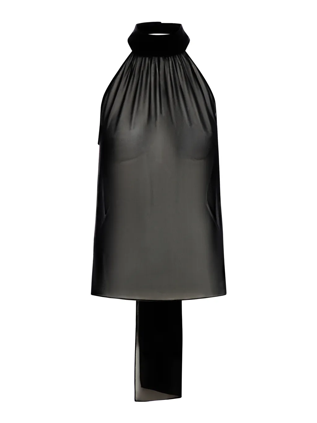 Sleeveless Lavalliere Blouse