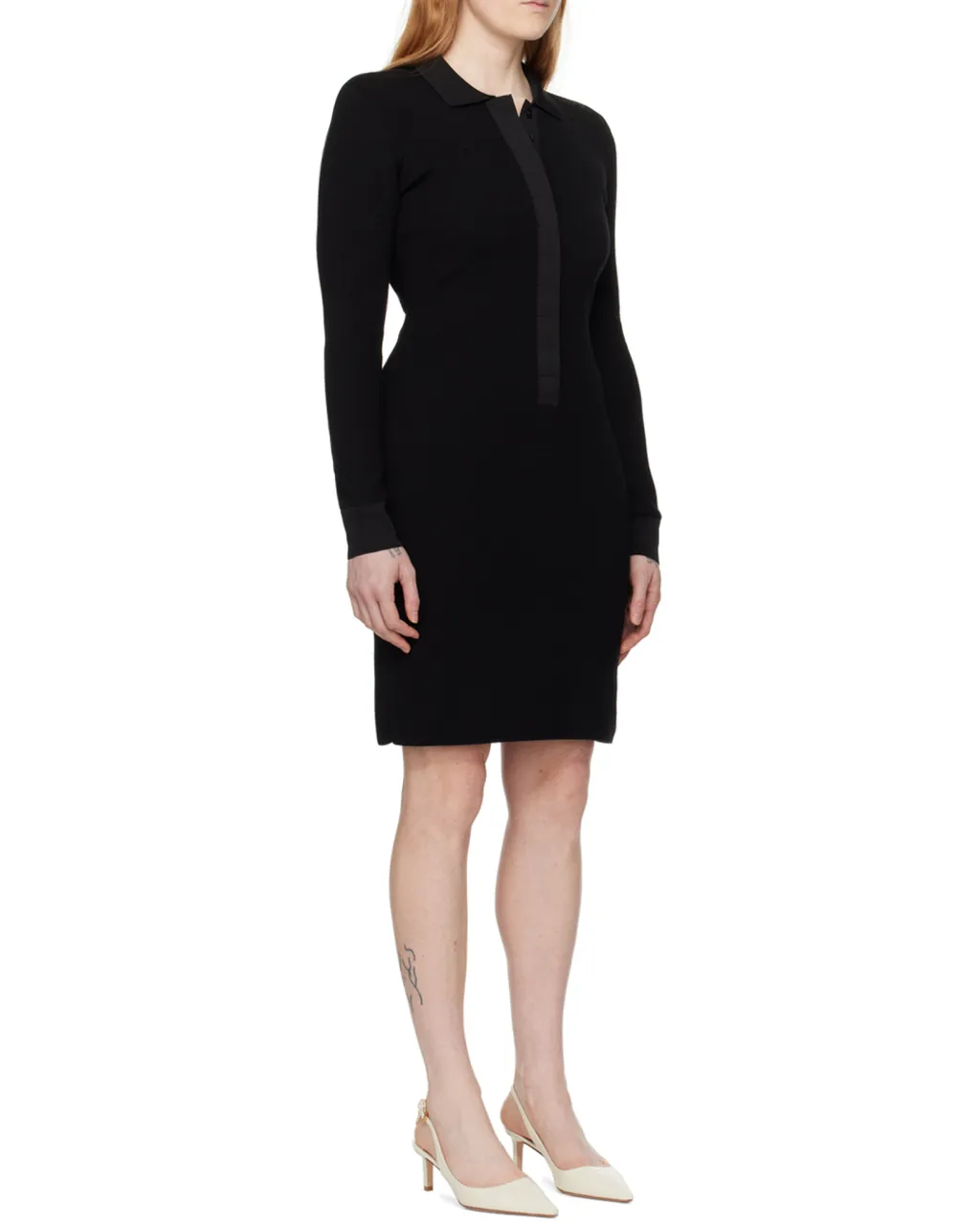 Long-Sleeved Knitted Dress