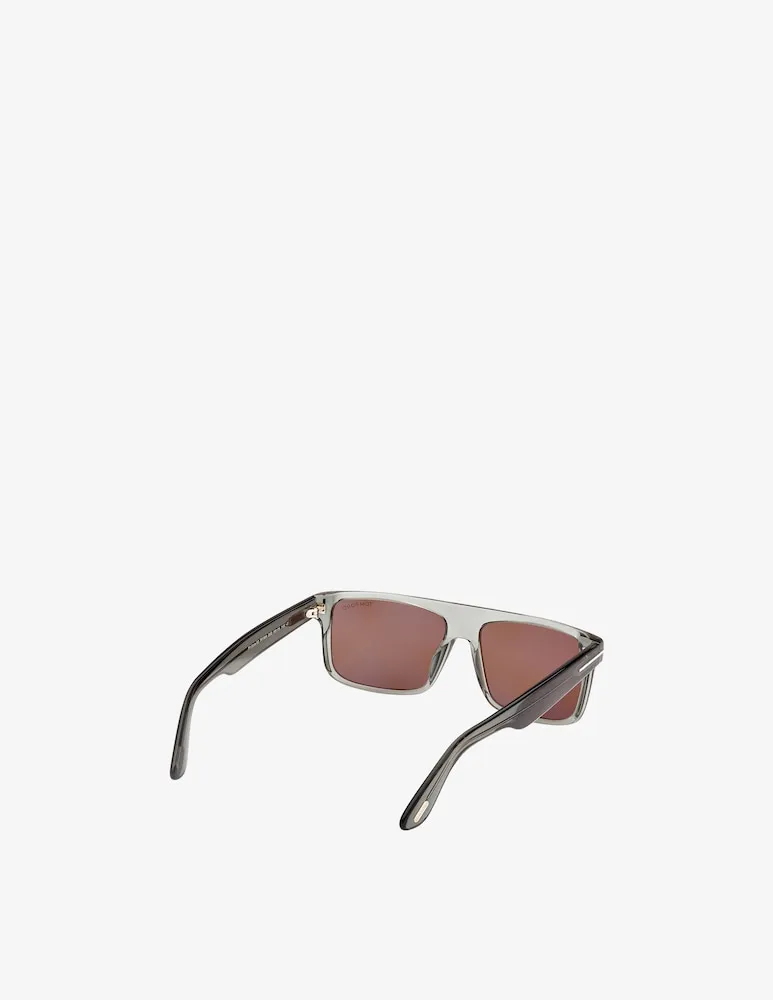 Rectangular-Frame Sunglasses