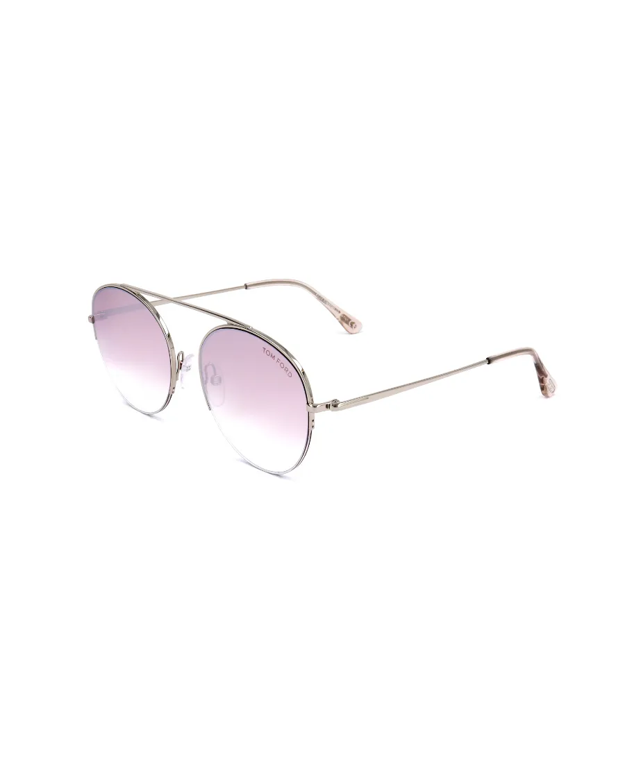Round-Frame Gradient Sunglasses