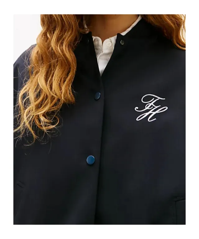 Timeless Wool Blend Relaxed Bomber Jacket