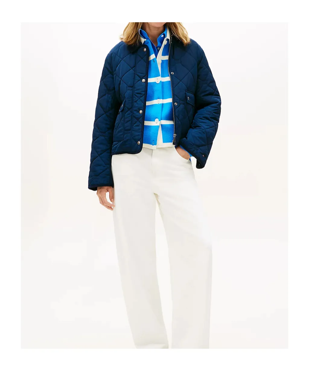 Padded Flag Quilted Water Repellent Jacket