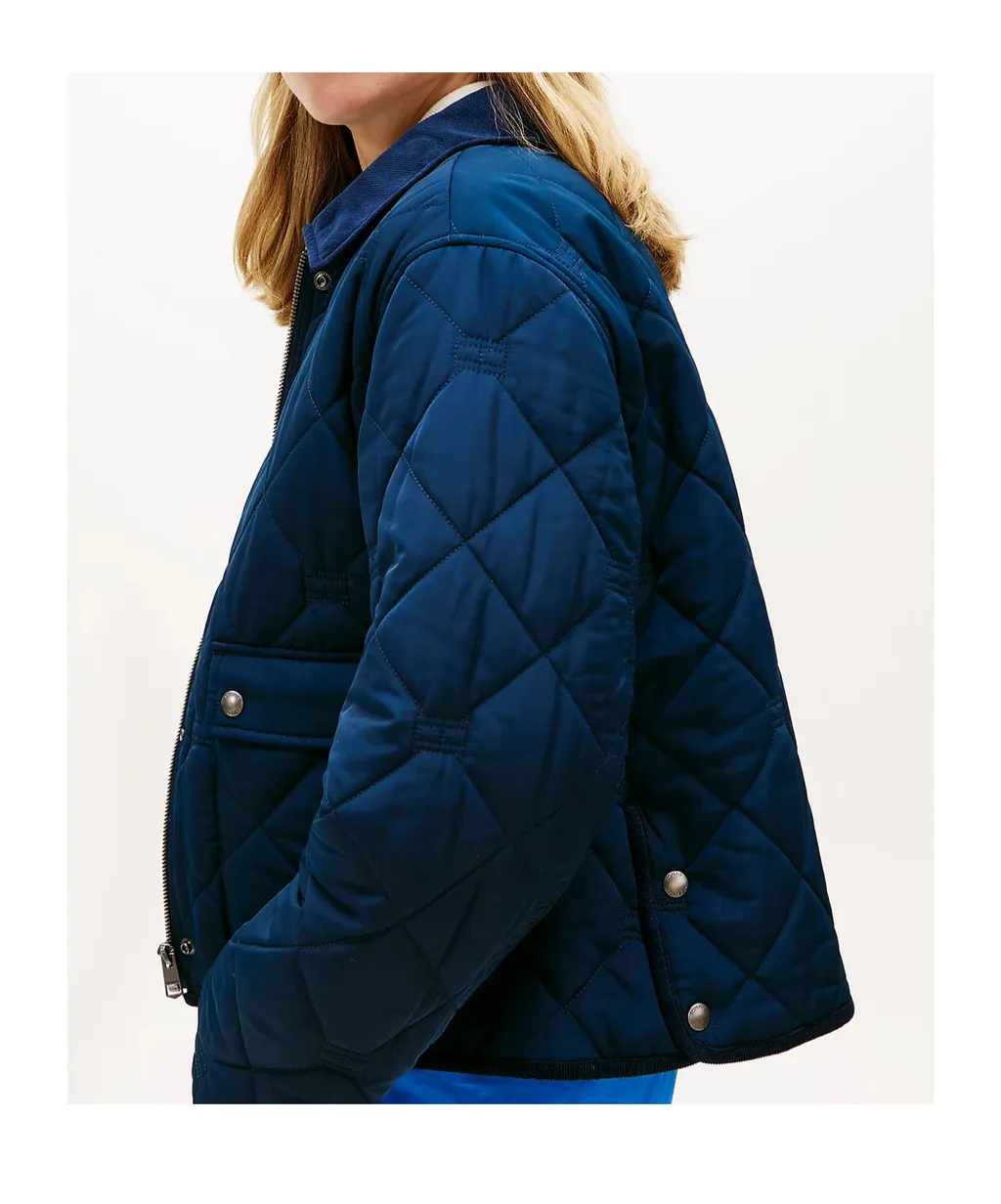 Padded Flag Quilted Water Repellent Jacket