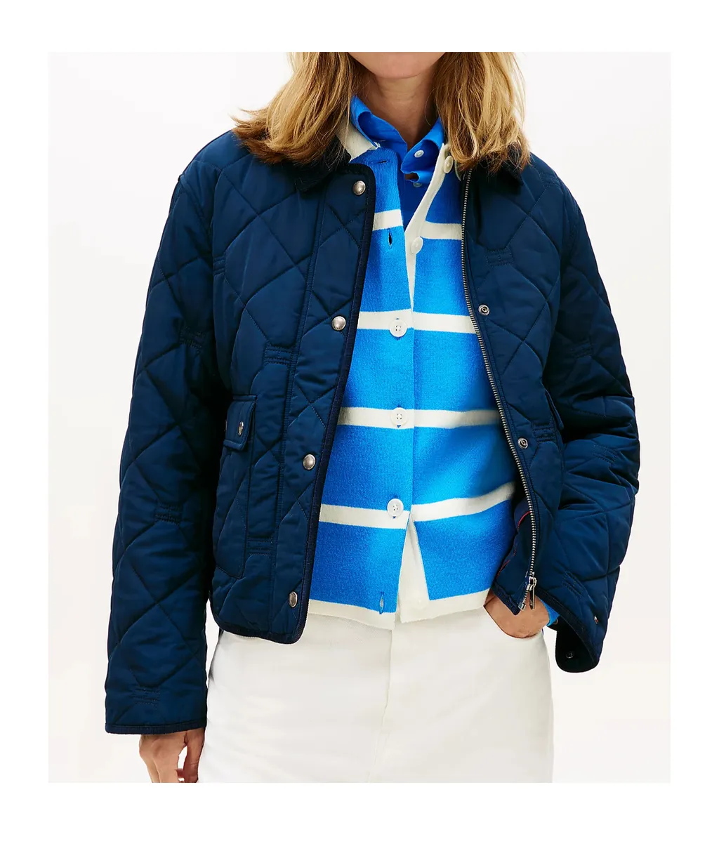 Padded Flag Quilted Water Repellent Jacket