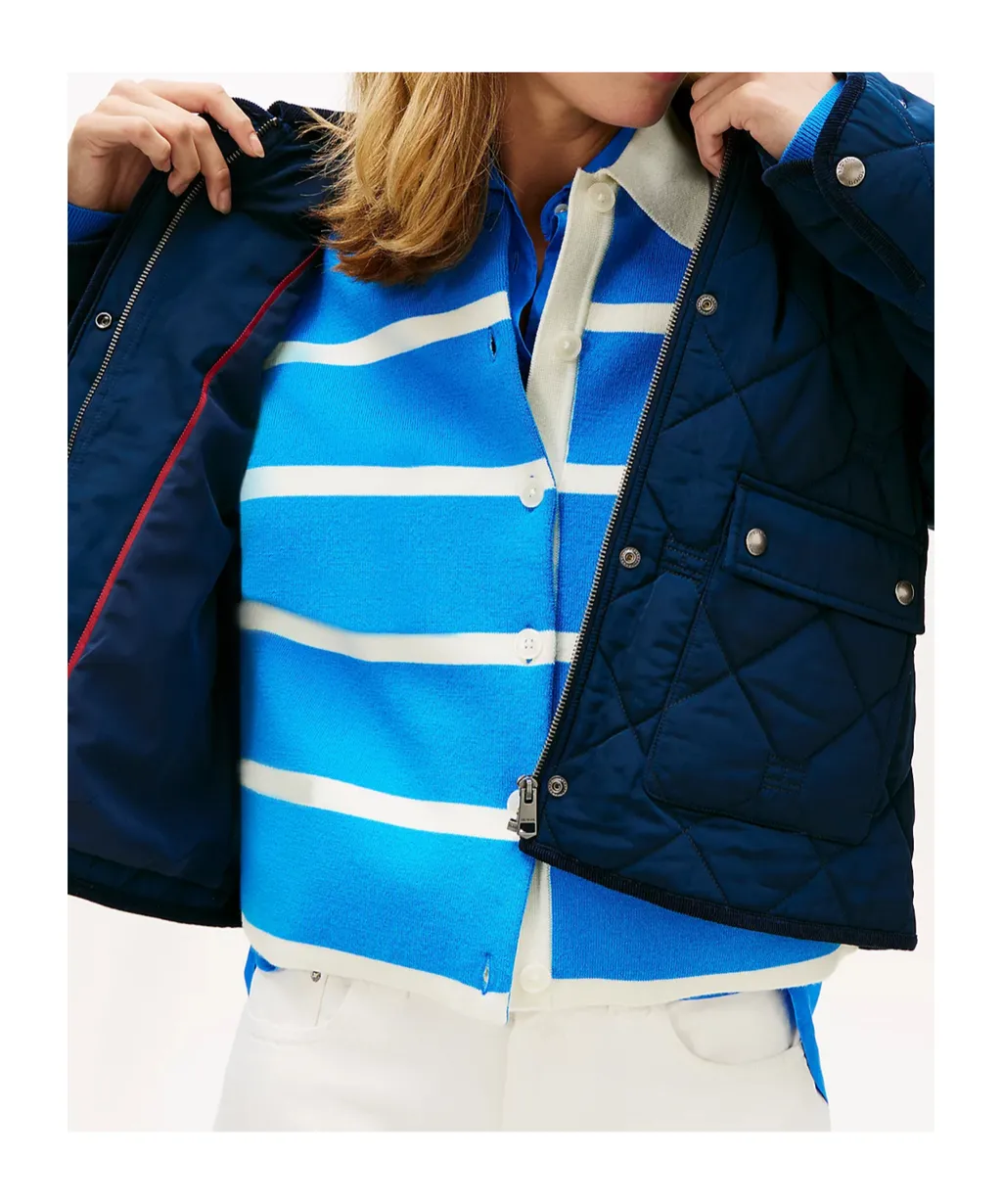 Padded Flag Quilted Water Repellent Jacket