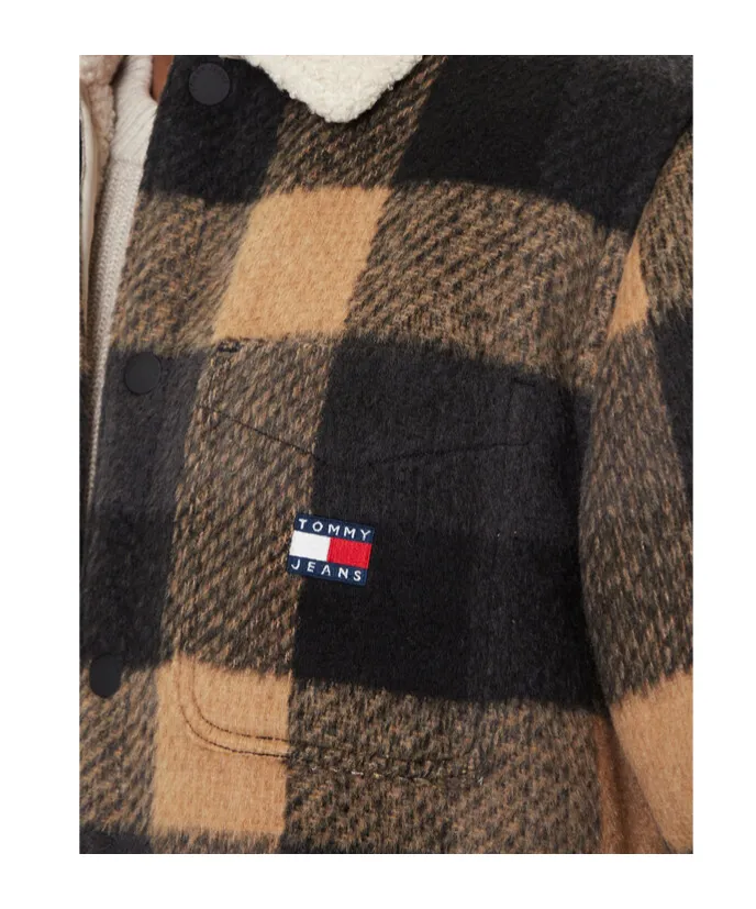 Checked Buttoned Jacket