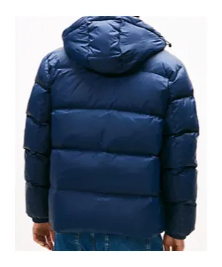 Water Repellent Down Hooded Jacket