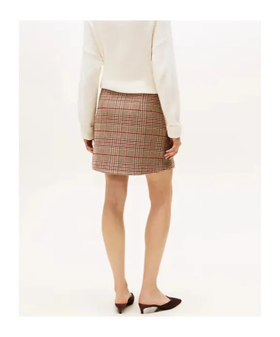 Check Tweed Mini Skirt