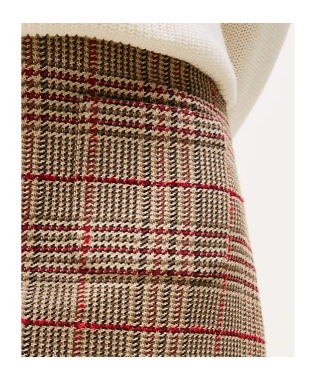 Check Tweed Mini Skirt