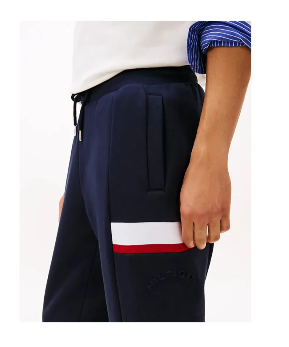 Colour-Blocked Fleece Cuffed Joggers