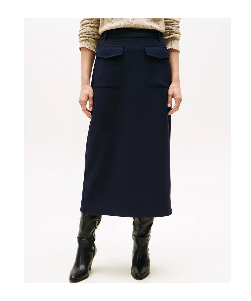 Tailored Midi Skirt