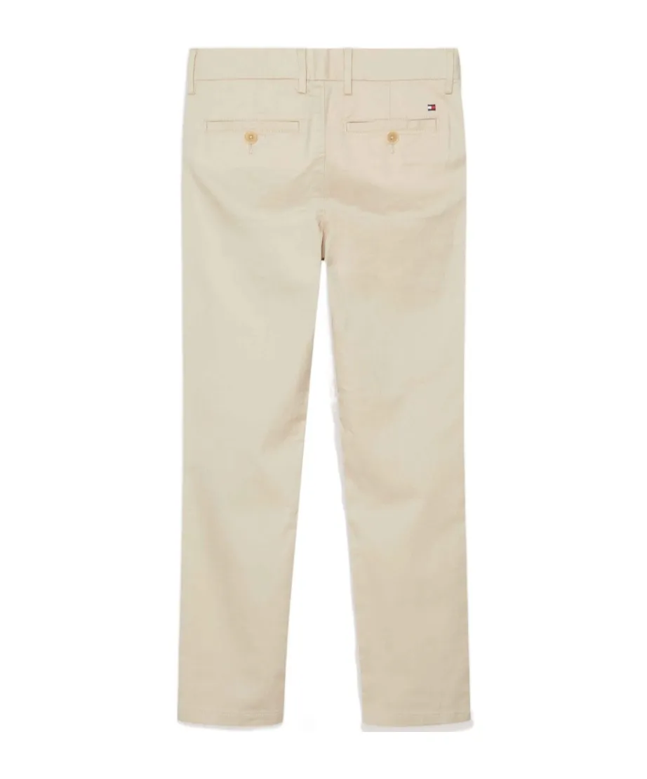 Embroidered-Logo Twill Trousers