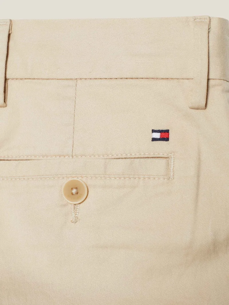 Embroidered-Logo Twill Trousers