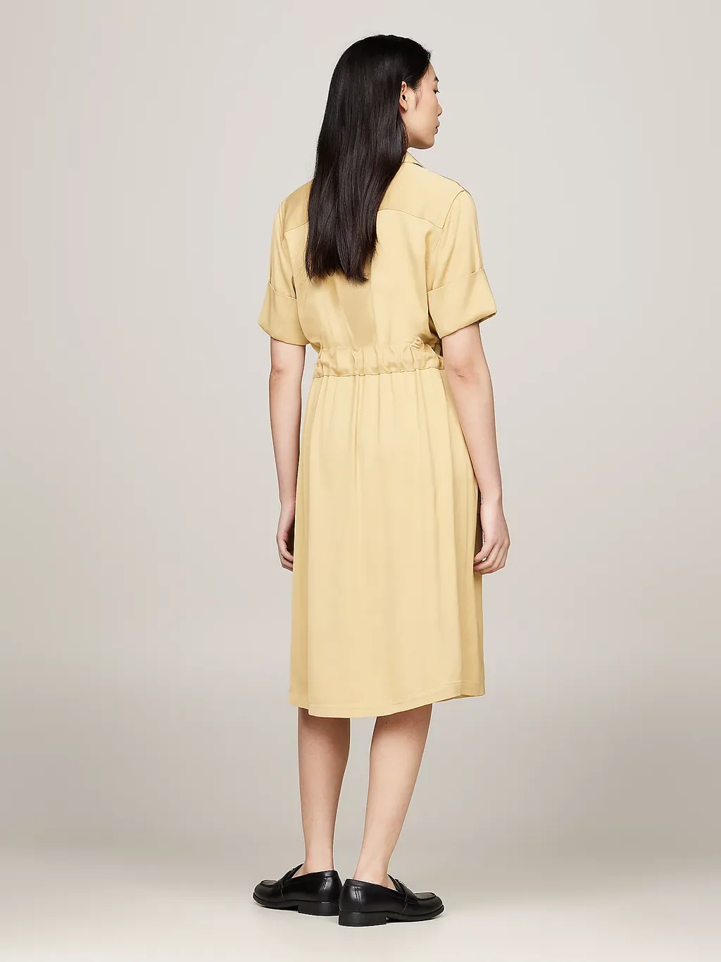 Half-Open Collar Dress