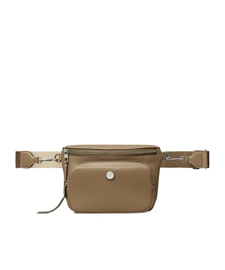 Mini Pebbled-Leather Belt Bag
