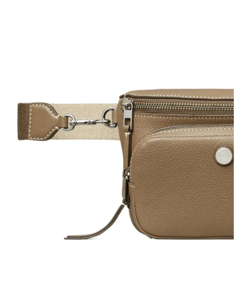 Mini Pebbled-Leather Belt Bag