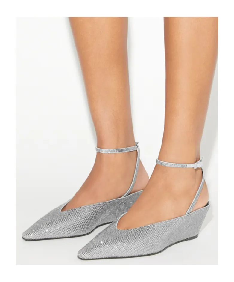 50Mm Pavé-Embellished Wedge-Heel Pumps