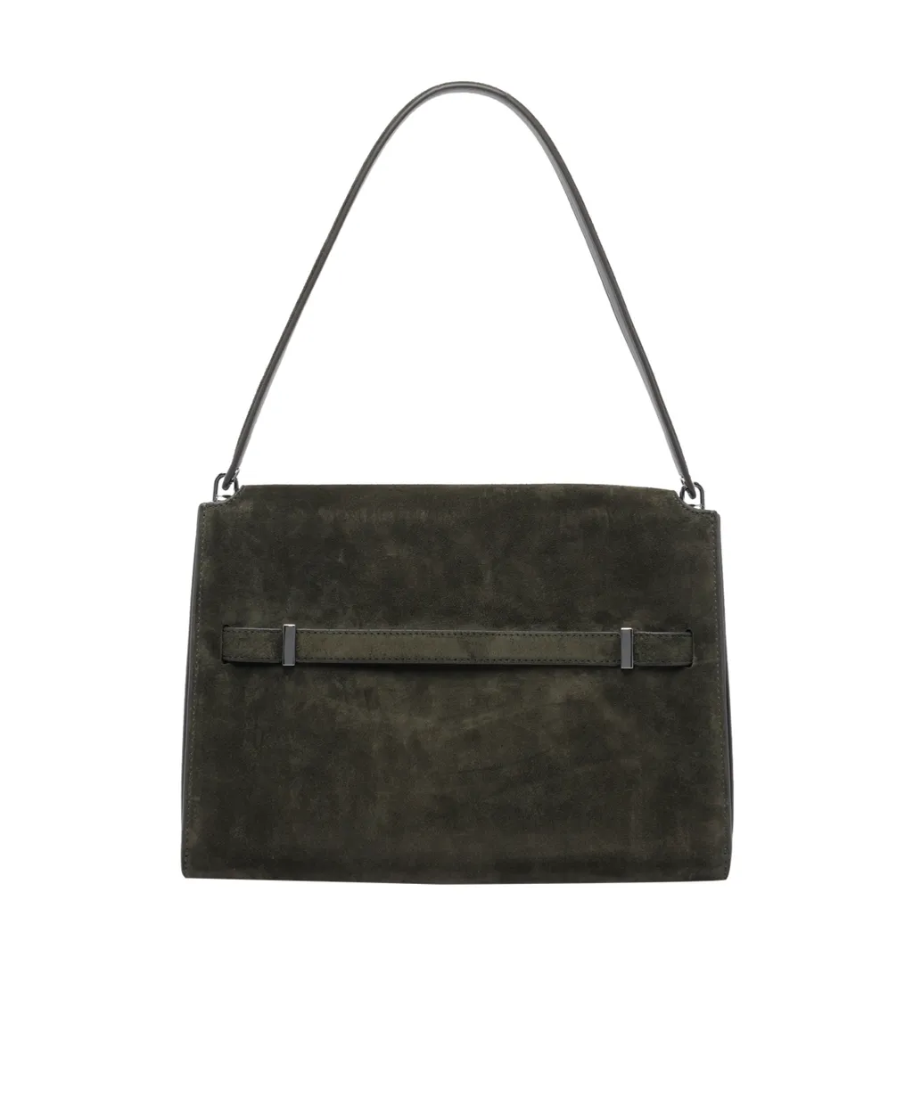 Large Lee Radziwill Suede Shoulder Bag