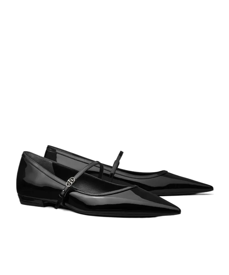 Double T Logo Buckle Mary Janes