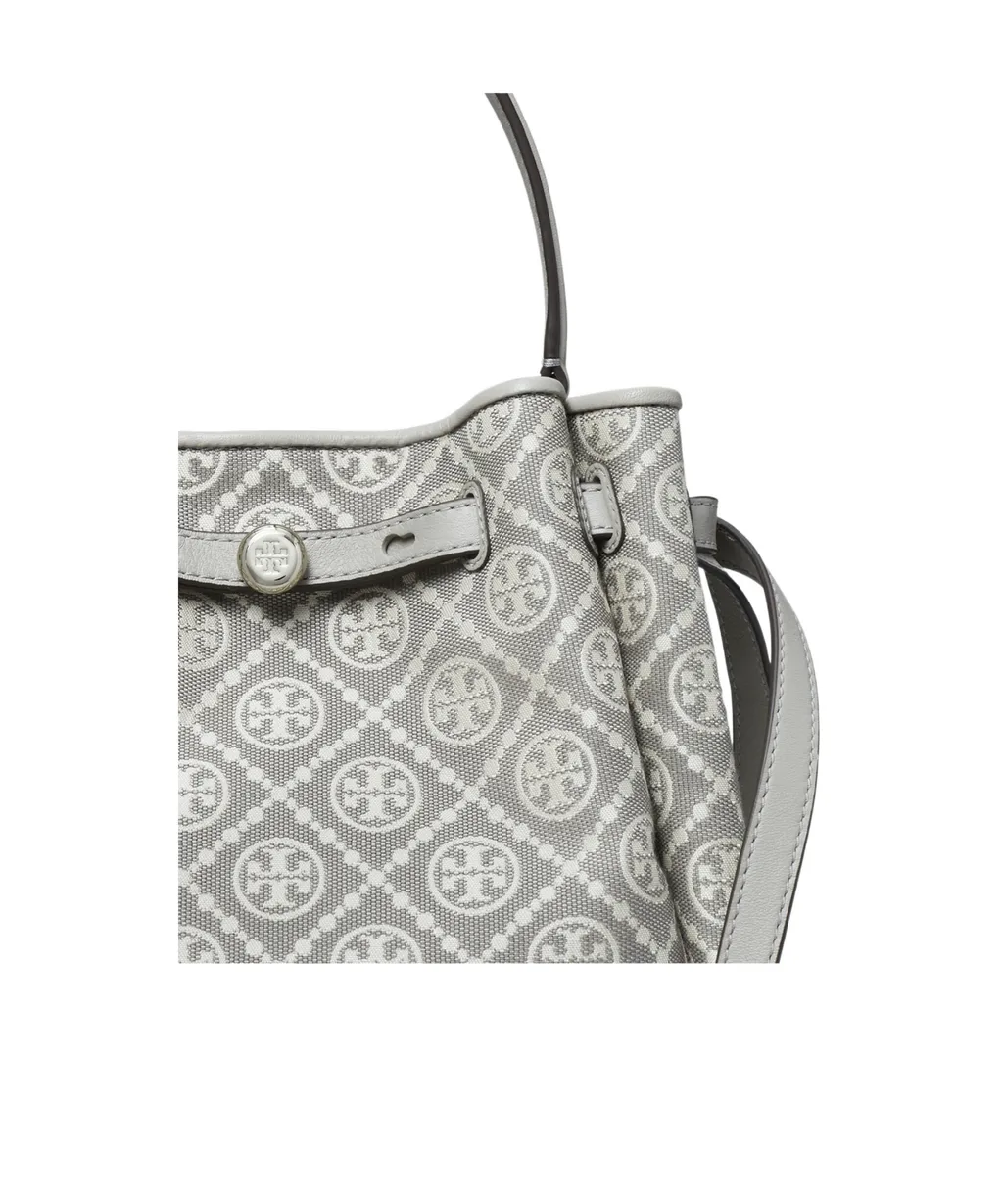 Romy T Monogram Bucket Bag