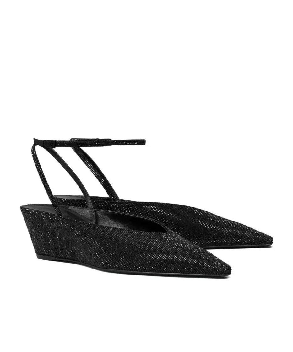 Pavé Wedge Pumps 50Mm