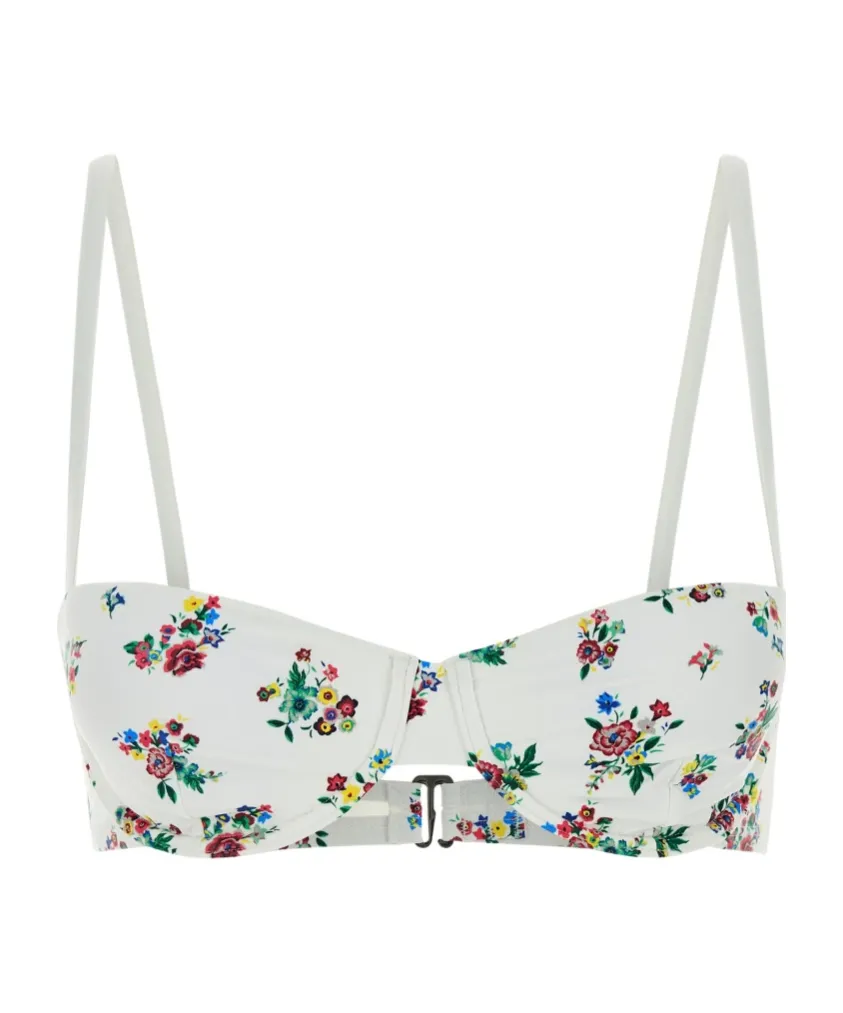 All-Over Paisley Print Stretch Bikini Top