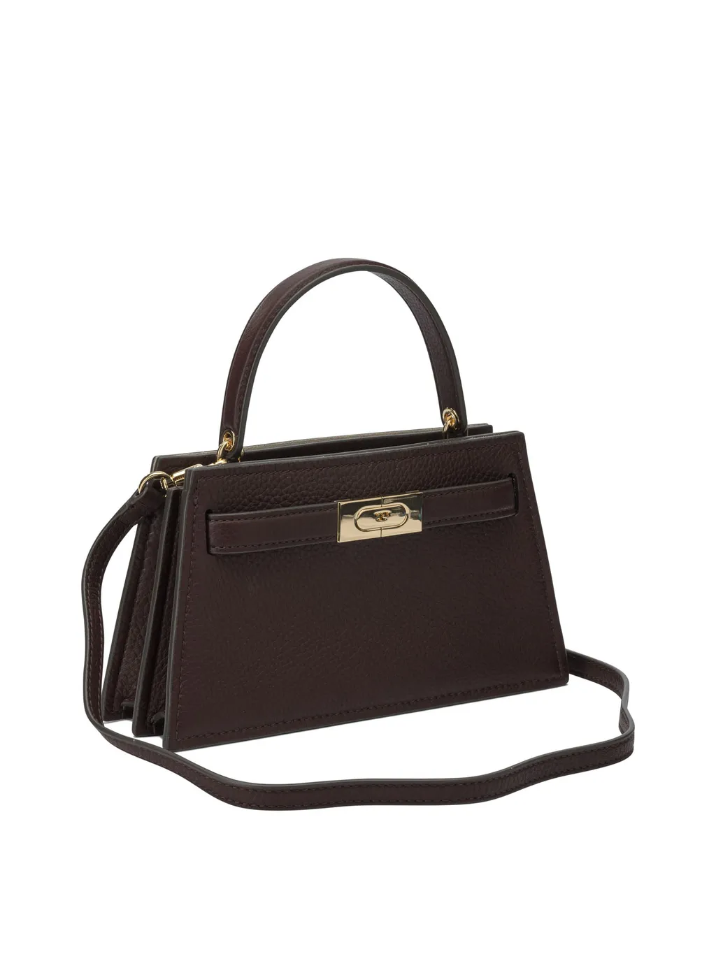 Mini Lee Radziwill Pebbled Top Handle Bag