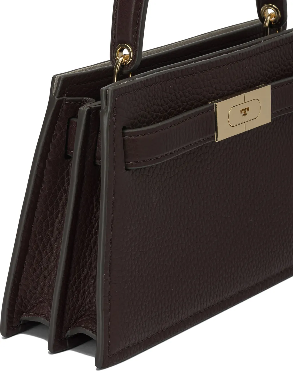 Mini Lee Radziwill Pebbled Top Handle Bag