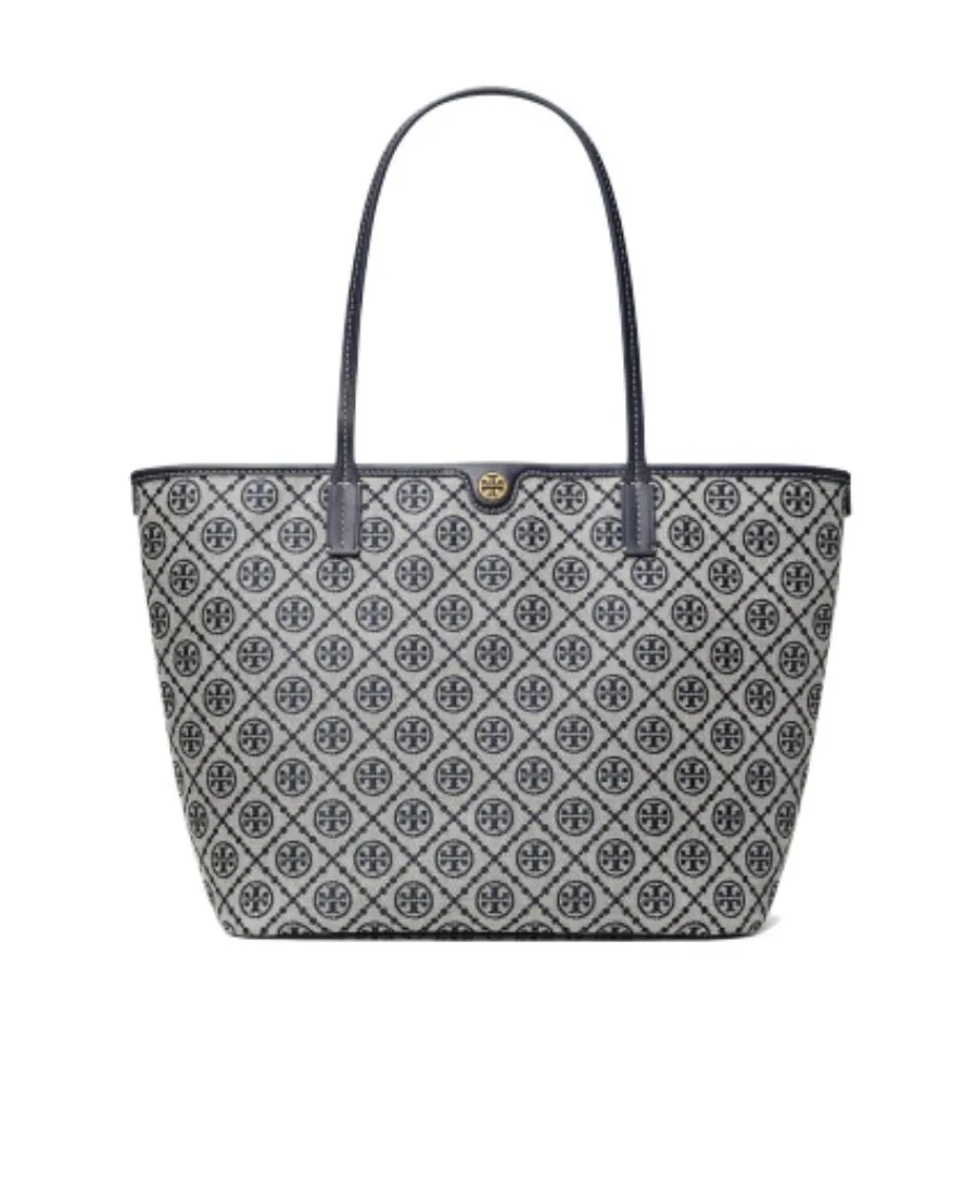 T Monogram Zipped Tote Bag