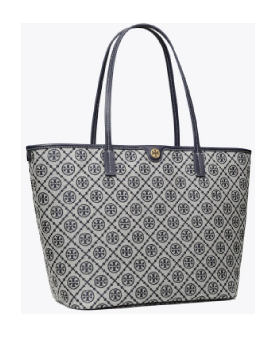 T Monogram Zipped Tote Bag