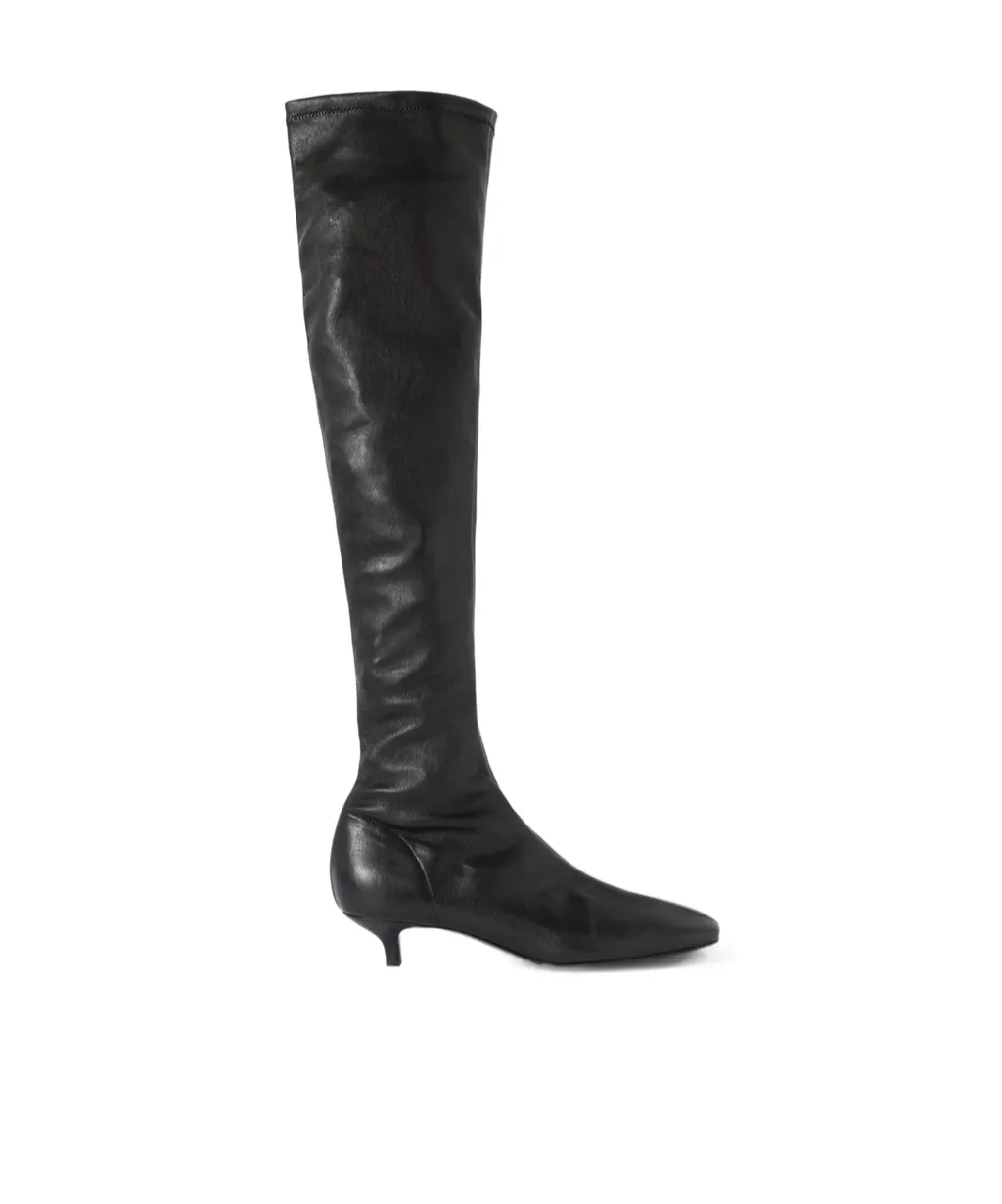 Nappa Leather Knee-High Boots