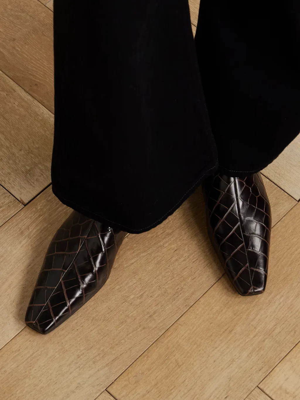 Square-Toe Ankle Boots