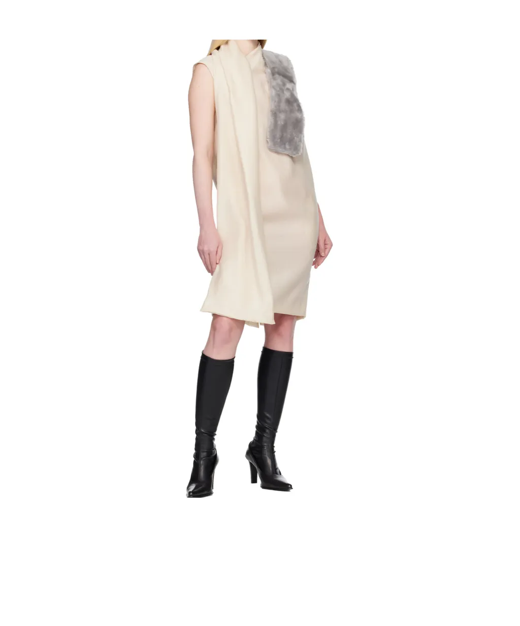 Shearling Tuxedo Scarf