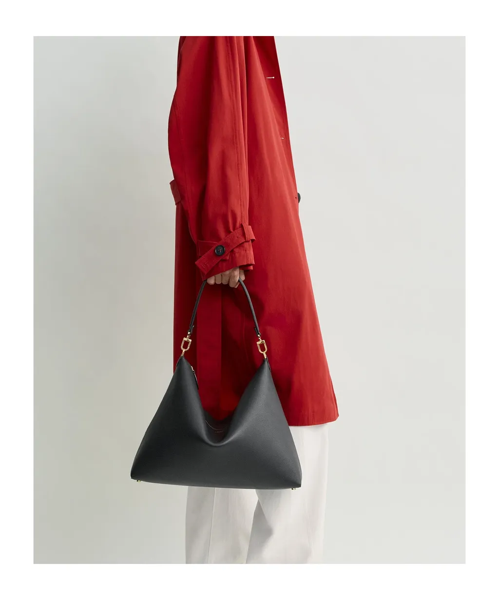 Medium Zippered Shoulder Bag