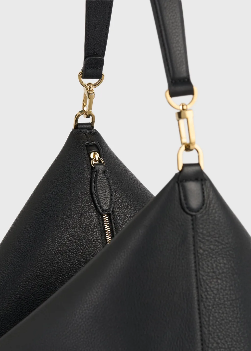 Medium Zippered Shoulder Bag
