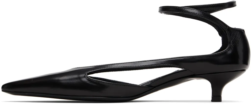 Leather Kitten Heels