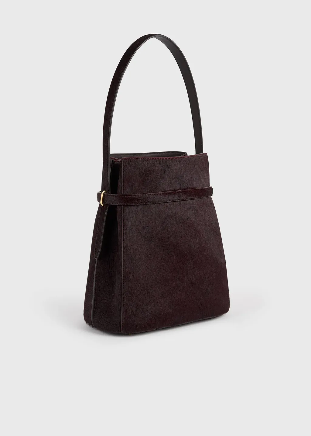 Belted-Detail Bucket Bag