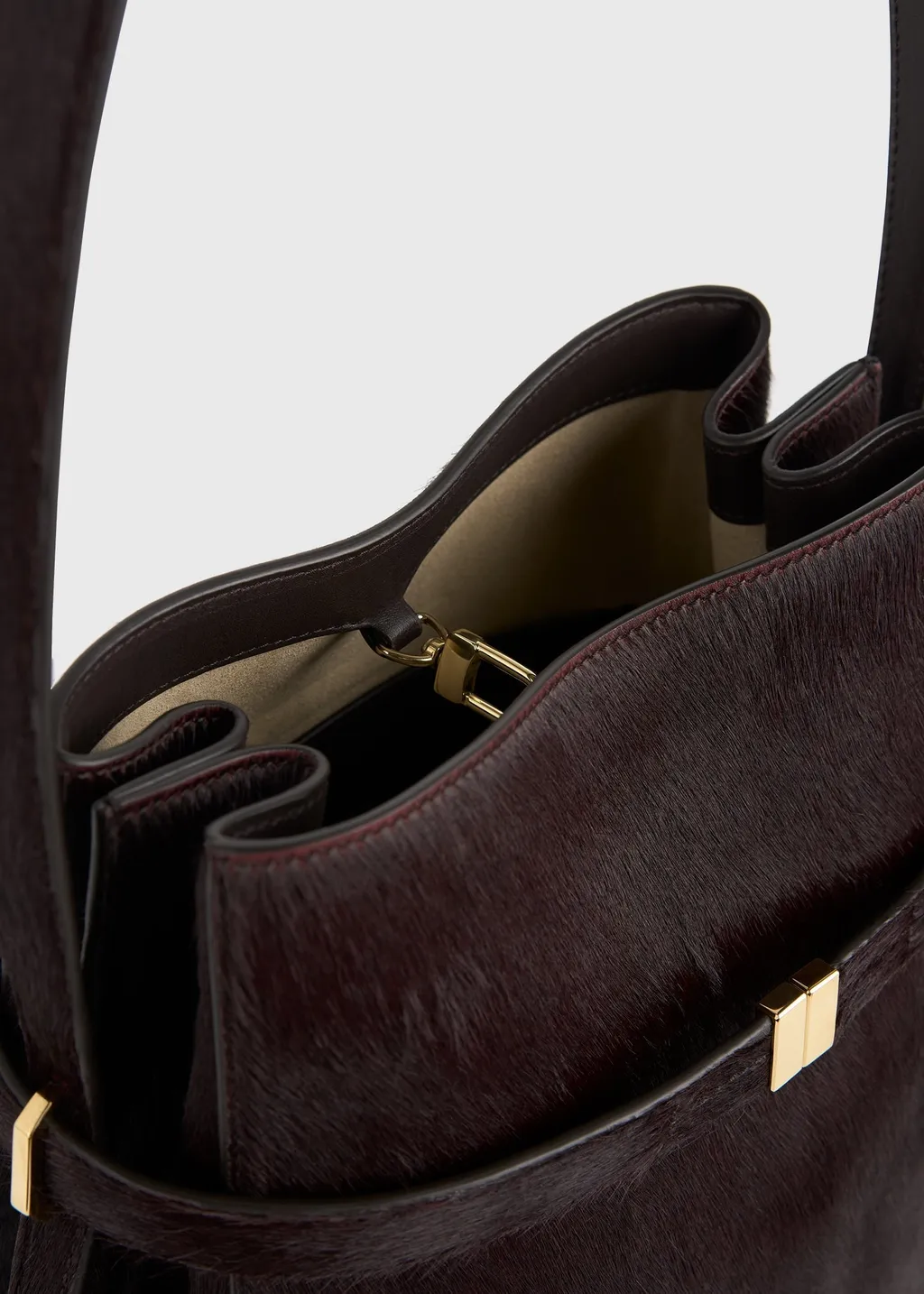 Belted-Detail Bucket Bag